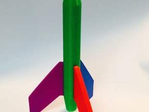 toy rocket toys & games 3d print model - Mito3D
