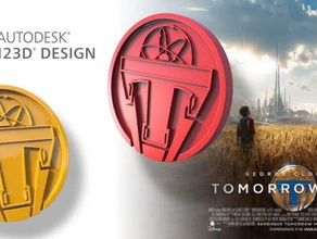 tomorro wland monedas & insignias insignia el capítulo emblema tomorrowland 3d print model - Mito3D