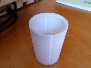 shot glass food & drink alcohol party solidworks 3d print model - Mito3D
