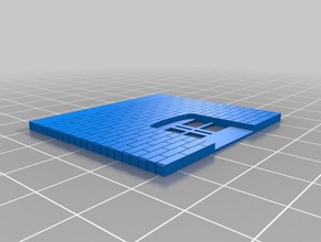 wu zurück Gebäude & Strukturen kundengebundene 3d print model - Mito3D