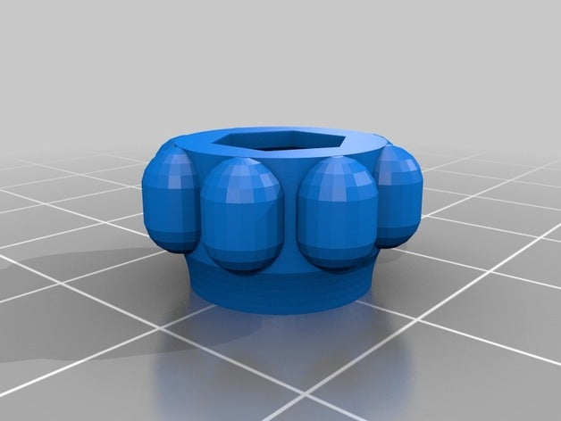 nut knob m4 - ver 3 diy customized 3D print model - Mito3D
