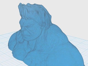 hulk head creatures 3d print model - Mito3D