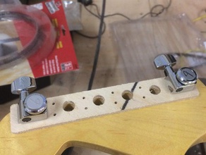 fender locking Tuner drill-jig tools drill Gitarre jig tuner tool 3d print model - Mito3D