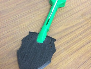 scale combat shovel props 3d print model - Mito3D