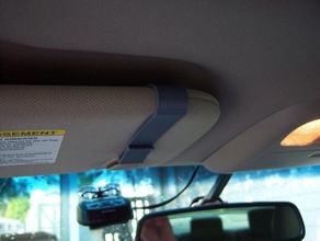 visor card clip vehicles holder 3d print model - Mito3D