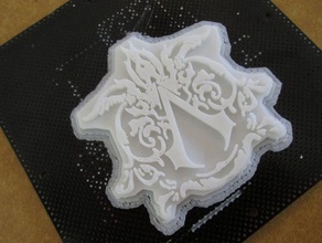 assassin's creed bollo di logo strumenti disegno 3d print model - Mito3D
