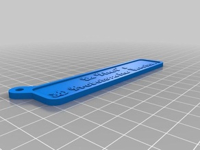 my customized crossing out label key-chain keychains 3d print model - Mito3D