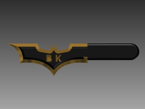 bat knife na props batman symbol 3d print model - Mito3D