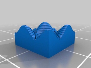 surface contours math contour egg carton 3d print model - Mito3D