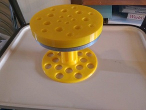 rotary cake stand kitchen & dining cakes decorating rotating 3d print model - Mito3D