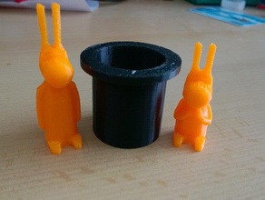 bob & bobek - hockey mascot toy game accessories 2015 bunny bugs hat iihf rabbit 3d print model - Mito3D