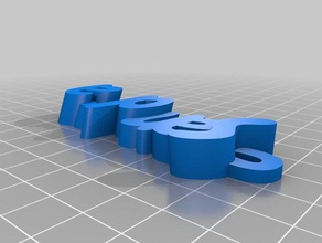 iamburny text - sandra organizasyon özelleştirilmiş 3d print model - Mito3D