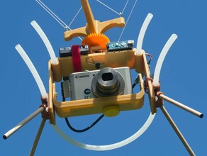 saturn v rig kamera monte edin dişli kap kaptery uçurtma fotoğraf mikro servo fotoğrafçılık 3d print model - Mito3D