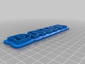 à l'aube de texte sculptures personnalisé 3d print model - Mito3D