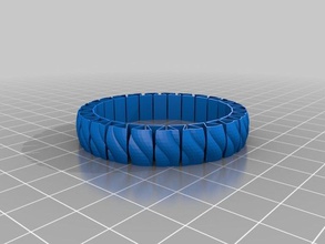 kassstretchlet pulsera las pulseras personalizado 3d print model - Mito3D