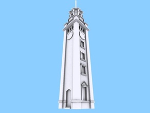 hong kong tsim sha tsui clock tower buildings & structures hologram projection mapping 3d print model - Mito3D