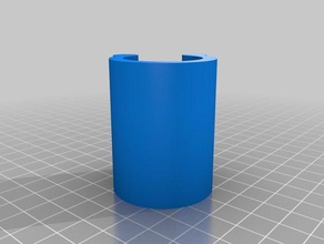 my customized office chair pneumatic cylinder fix clip 3d print model - Mito3D