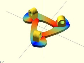 polybot fondit effecteur de la base d'autres bézier openscad paramétrique 3d print model - Mito3D