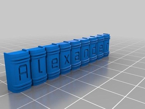 alexander chaveiros personalizado 3d print model - Mito3D