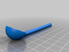 my customized parametric measuring spoon 1 2tsp kitchen & dining 3d print model - Mito3D