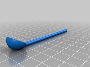 my customized parametric measuring spoon 1 8tsp kitchen & dining 3d print model - Mito3D