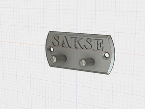 scissor wallhanger tool holders & boxes scissors 3d print model - Mito3D