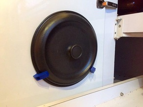 customizable cupboard pan lid organizer kitchen & dining customizer openscad parametric 3d print model - Mito3D