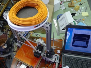 bukobot turn table filament holder bridge 3d printer accessories 3d print model - Mito3D