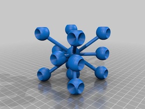 kimya zar molekül 3d print model - Mito3D