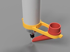 vacuum attachment 65mm cnc spindle machine tools 3d print model - Mito3D