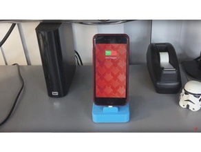 telefono stand di ricarica cavo per iphone 5 5s 6 7 cellulare gadget iphone6 smartphone supporto 3d print model - Mito3D