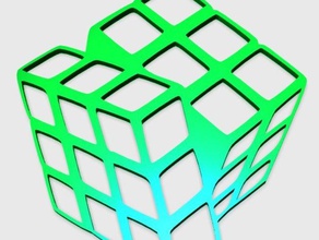 rubic cube-Anhänger Schmuck 3d cube 3d-rubic art Anhänger Charme Mode-Kunst-Anhänger 3d print model - Mito3D
