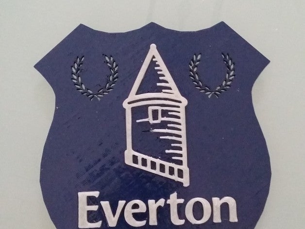 everton emblem footbal Fußball voetbal 3D print model - Mito3D