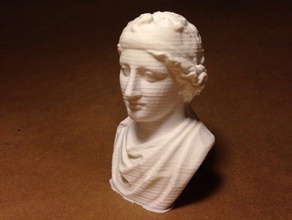 usher gallery bust aphrodite sculptures scan sculpture statue timelapse 3d print model - Mito3D