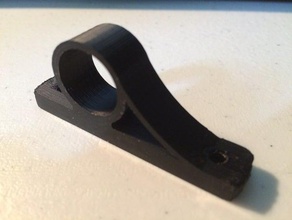 low profile curtain rod hanger replacement parts hook 3d print model - Mito3D