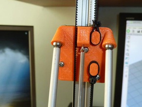 cherry pi iiis v-wheel rod carrier alternative belt fixings 3d printer parts 3d print model - Mito3D