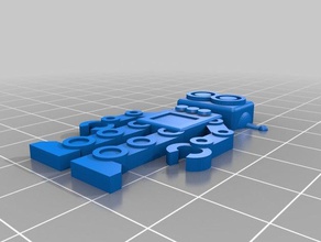 my customized robot keychain keychains 3d print model - Mito3D