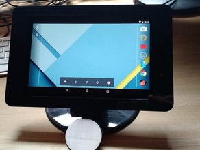 nfc habilitado el soporte para la tableta nexus 7 de 2012 versión quiosco pie 3d print model - Mito3D
