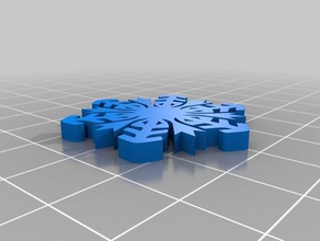 snowflake small 2 3d printing 3d print model - Mito3D