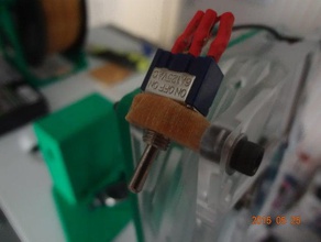 Ventilateur de 120 mm commutateur titulaire le bricolage fan interrupteur à bascule 3d print model - Mito3D