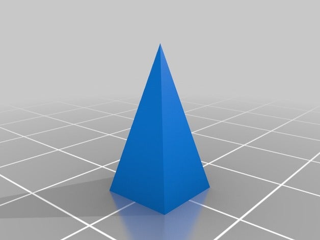tetragonal pyramid math art crystal crystallography geometry mineralogy 3D print model - Mito3D