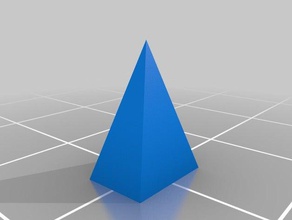 ortorombico piramide matematica arte di cristallo cristallografia la geometria mineralogia 3d print model - Mito3D