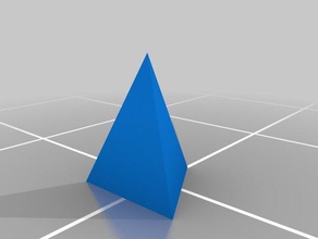 trigonal pyramid math art crystallography crystals geometry mineralogy 3d print model - Mito3D