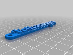 customized tag keychain volkswagen organization 3d print model - Mito3D