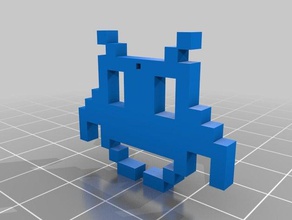 space invaders jewelry customized 3d print model - Mito3D