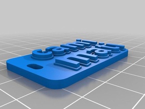 cami mati llavero organização personalizado 3d print model - Mito3D