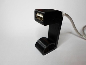 usb tischklemme uzatma kablosu deskclamp verlaengerung bilgisayar kelepçe tutucu 3d print model - Mito3D