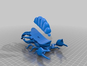 copy scorpion-jellyfish hybrid 3d printing 3d print model - Mito3D
