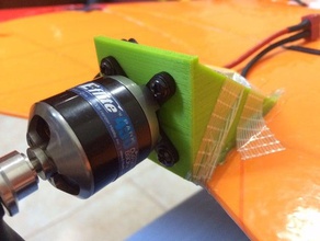 zagi motor mount 3d printing antenna motor motor mount rc zagi 3d print model - Mito3D