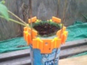 idroponica bottiglia di impilamento all'aperto e giardino la coltura 3d print model - Mito3D
